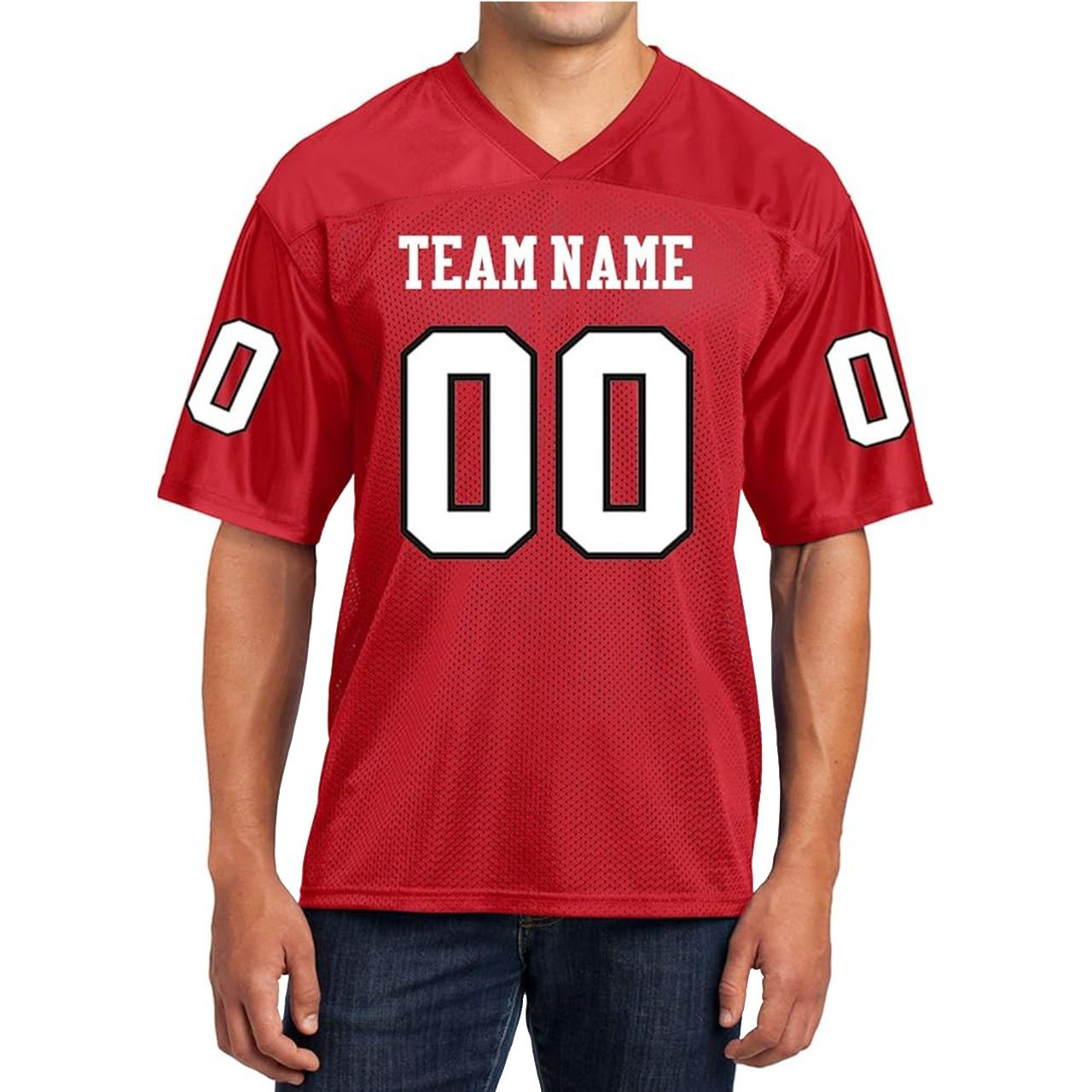 Custom Red Sports Jersey