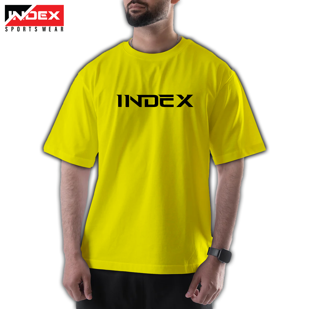 Yellow Oversized Sports T-Shirt
