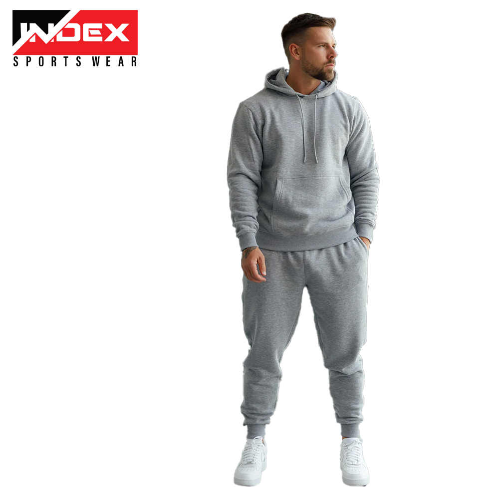 Mens Grey Hoodie and Jogger Set