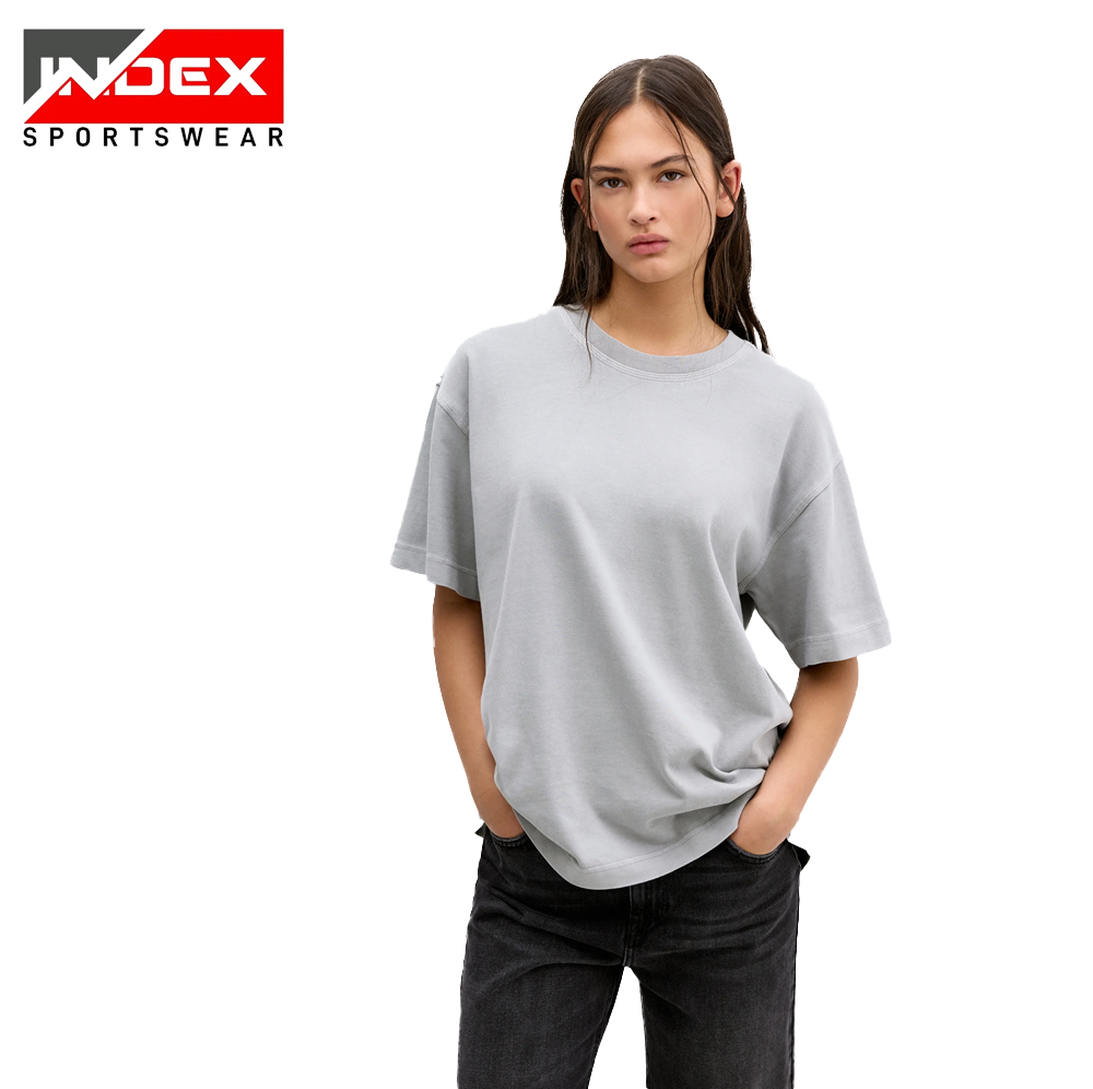 Unisex Light Grey  Oversized T-Shirt