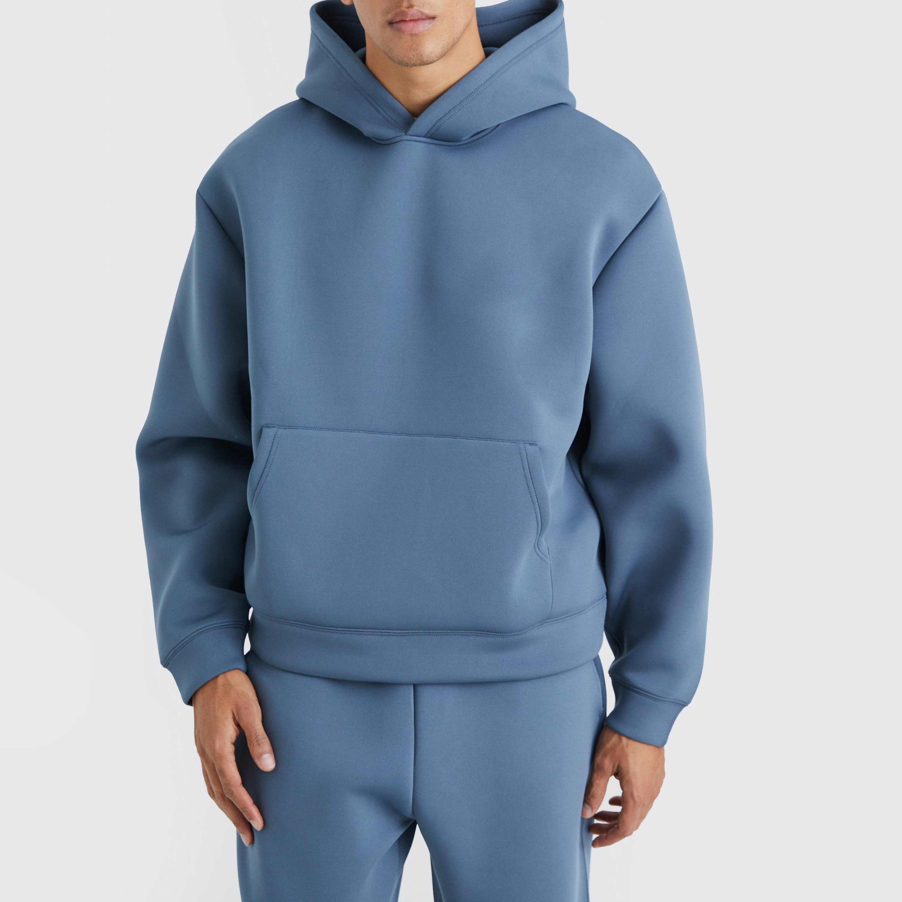 Men's Blue Hoodie and Sweatpants Set
