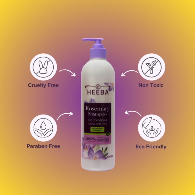 Heeba Rosemary Shampoo with Conditioner