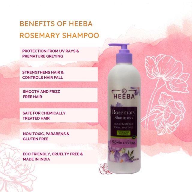 Heeba Rosemary Shampoo with Conditioner