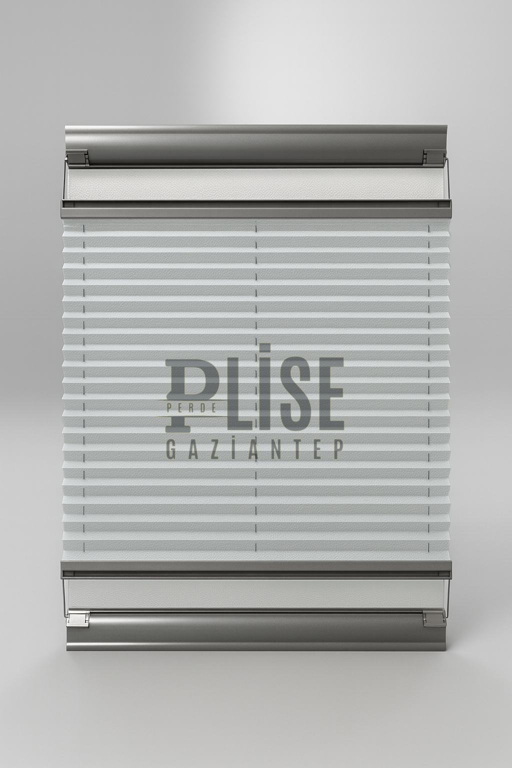 PLİSE PERDE BUZ GRİ