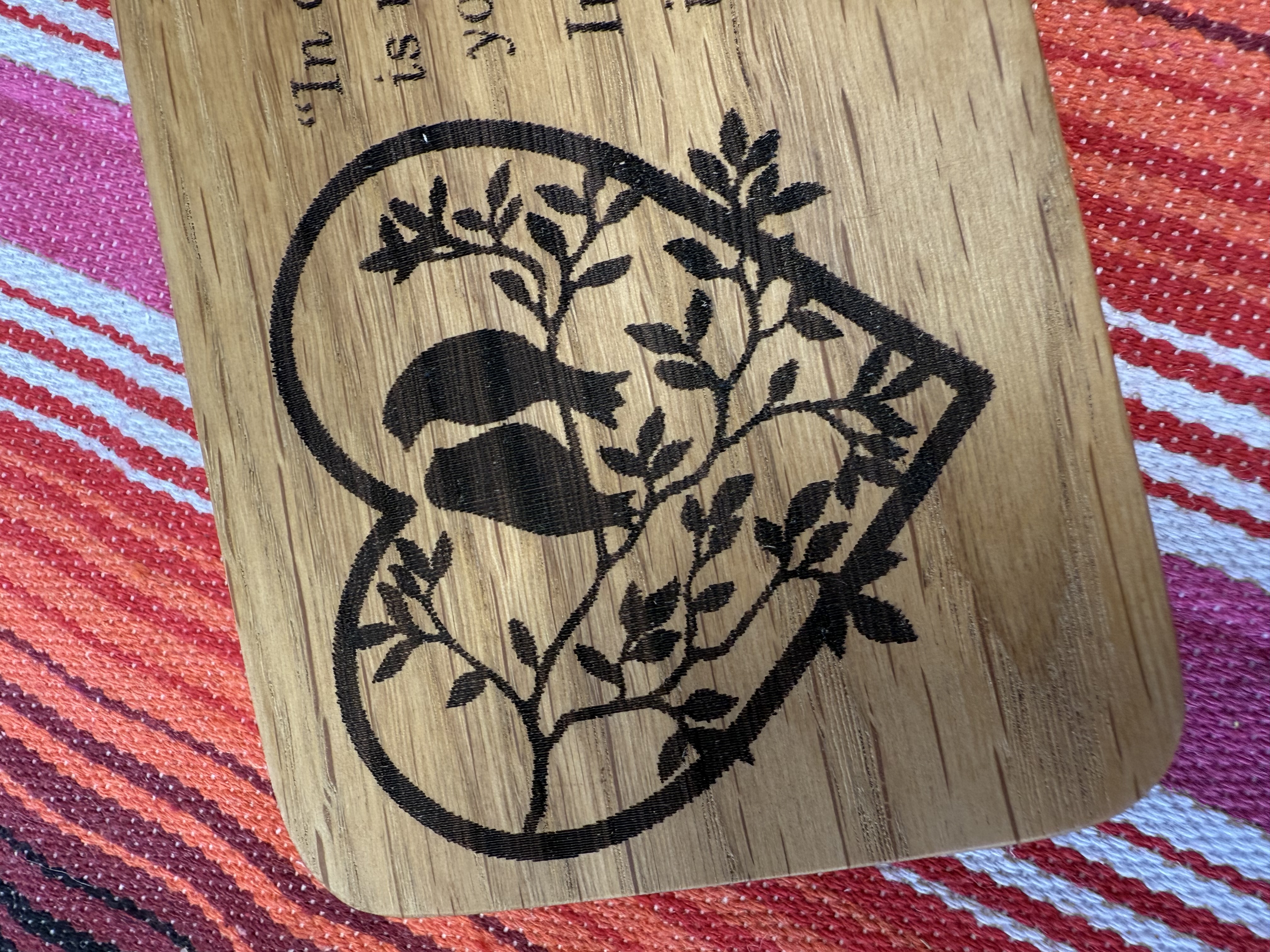 Engraved Wooden Oak Plaque