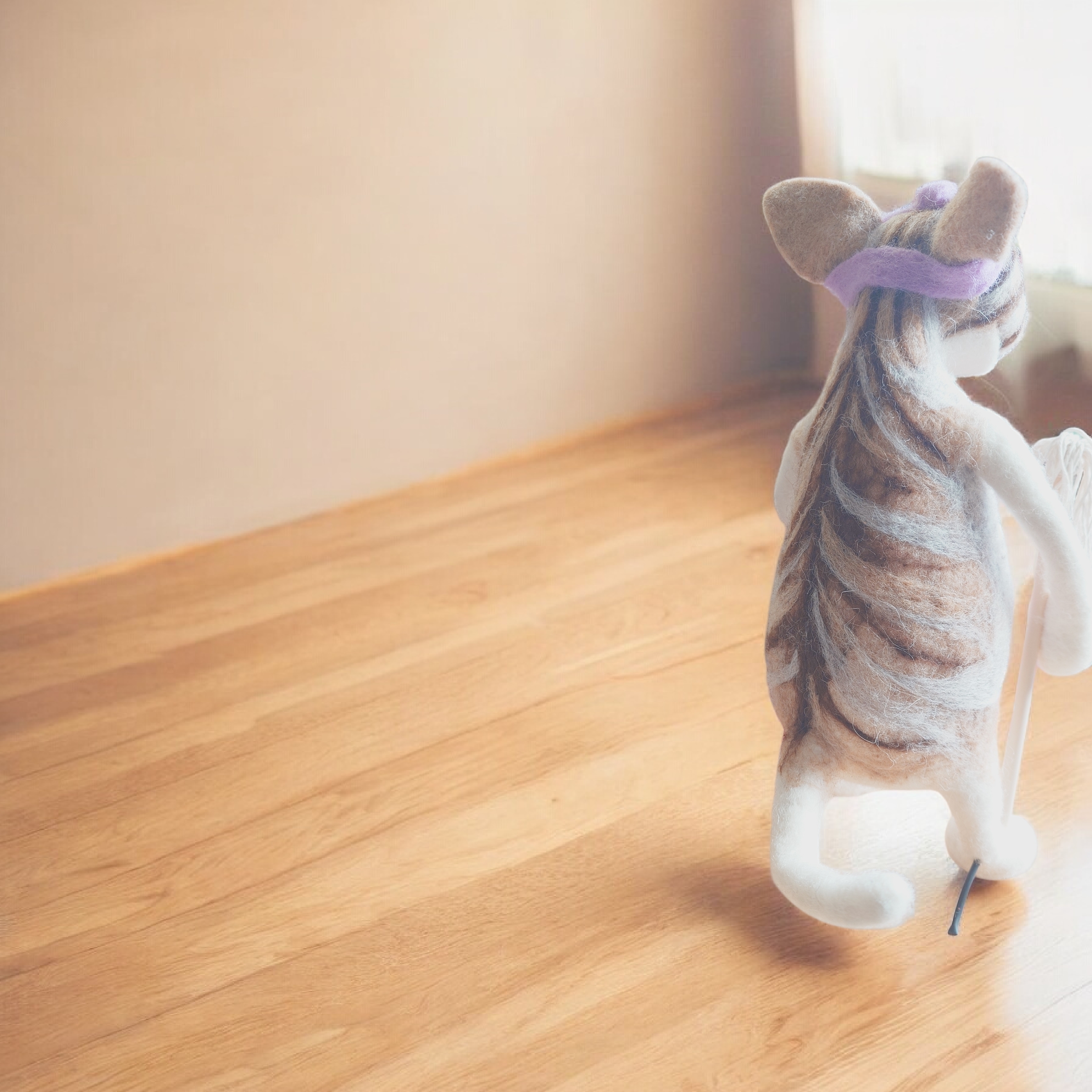 Handmade Needle Felted Cat (MRS MOP)