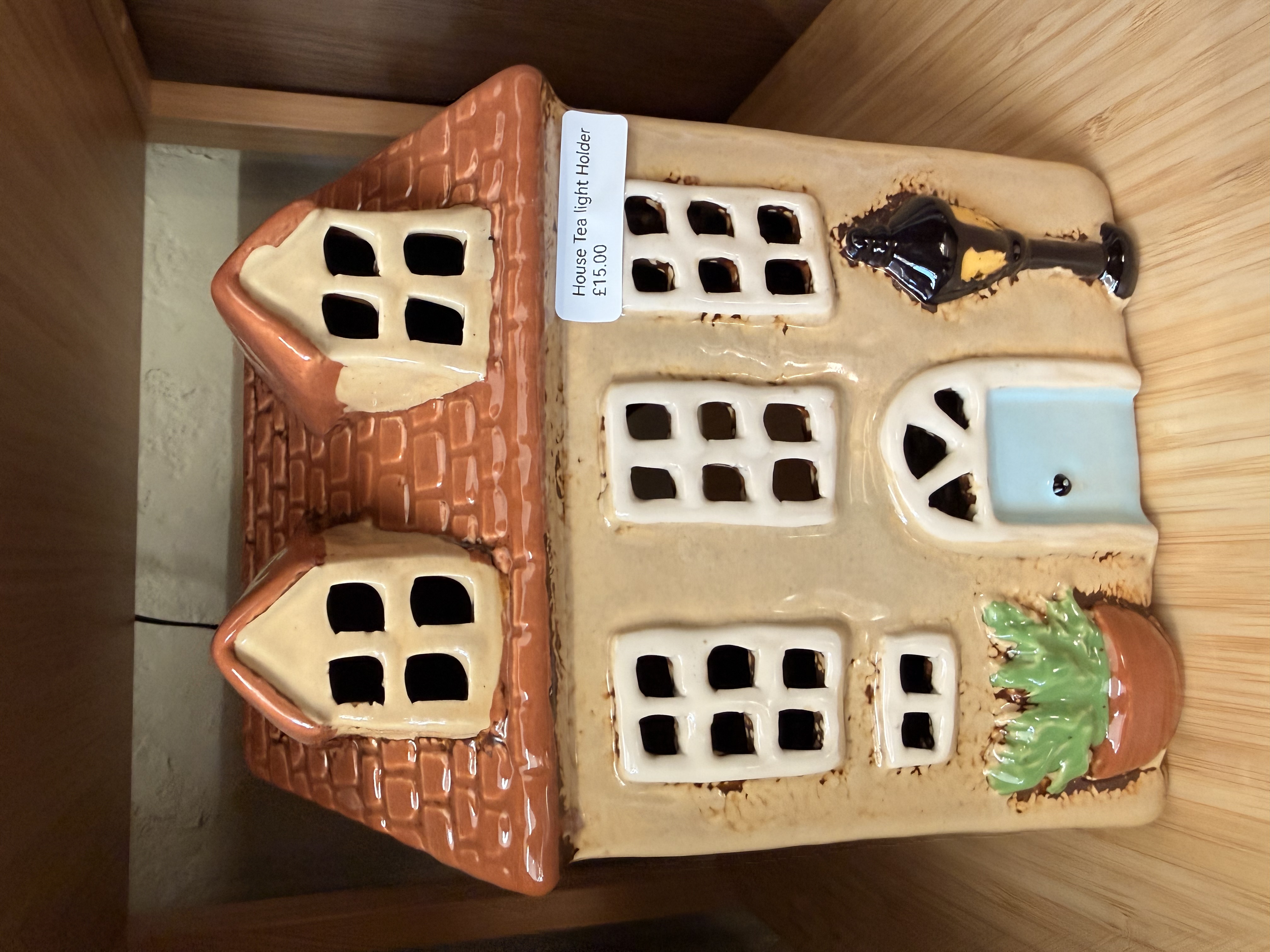 Ceramic House Tealight Holder