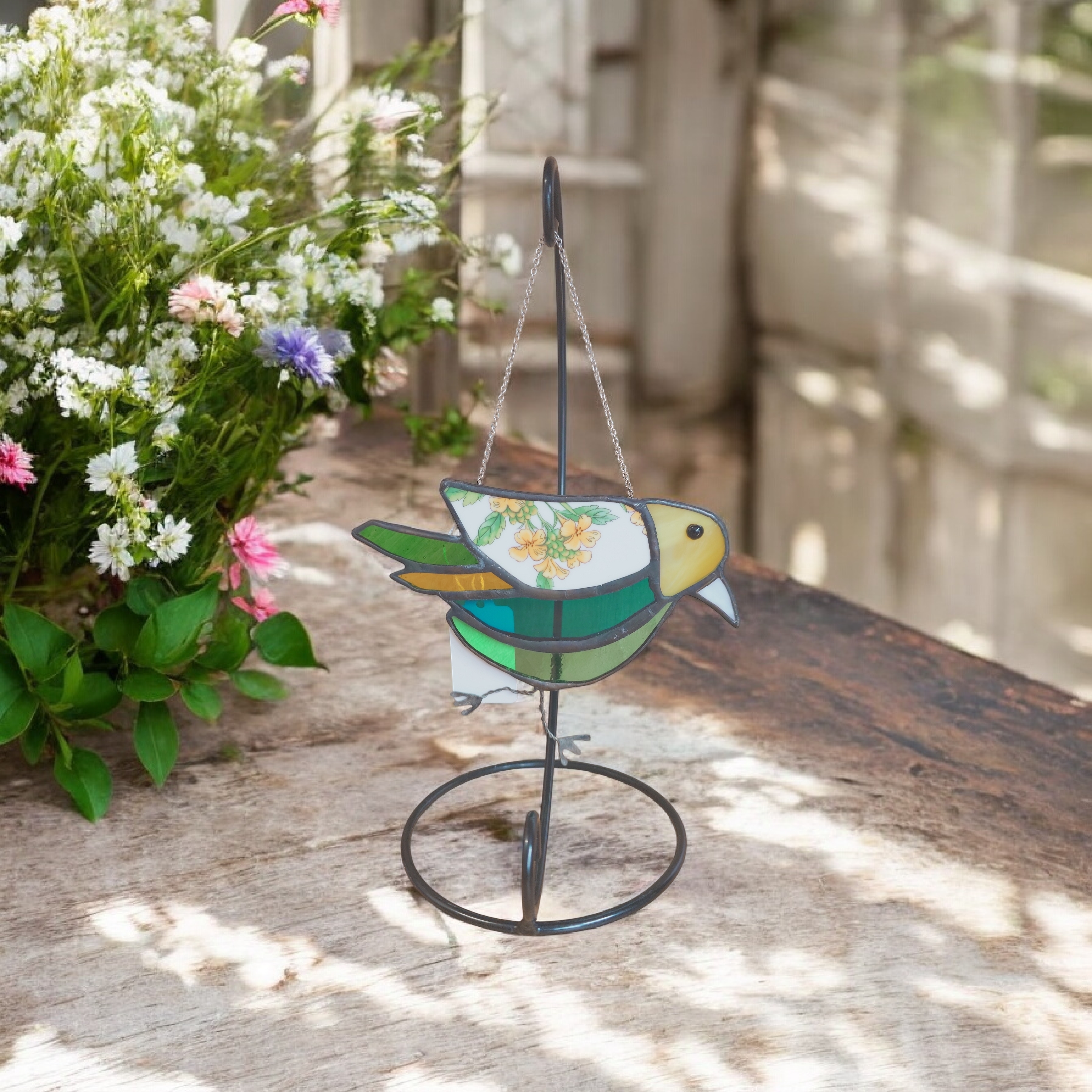 Stained Glass Bird Suncatchers