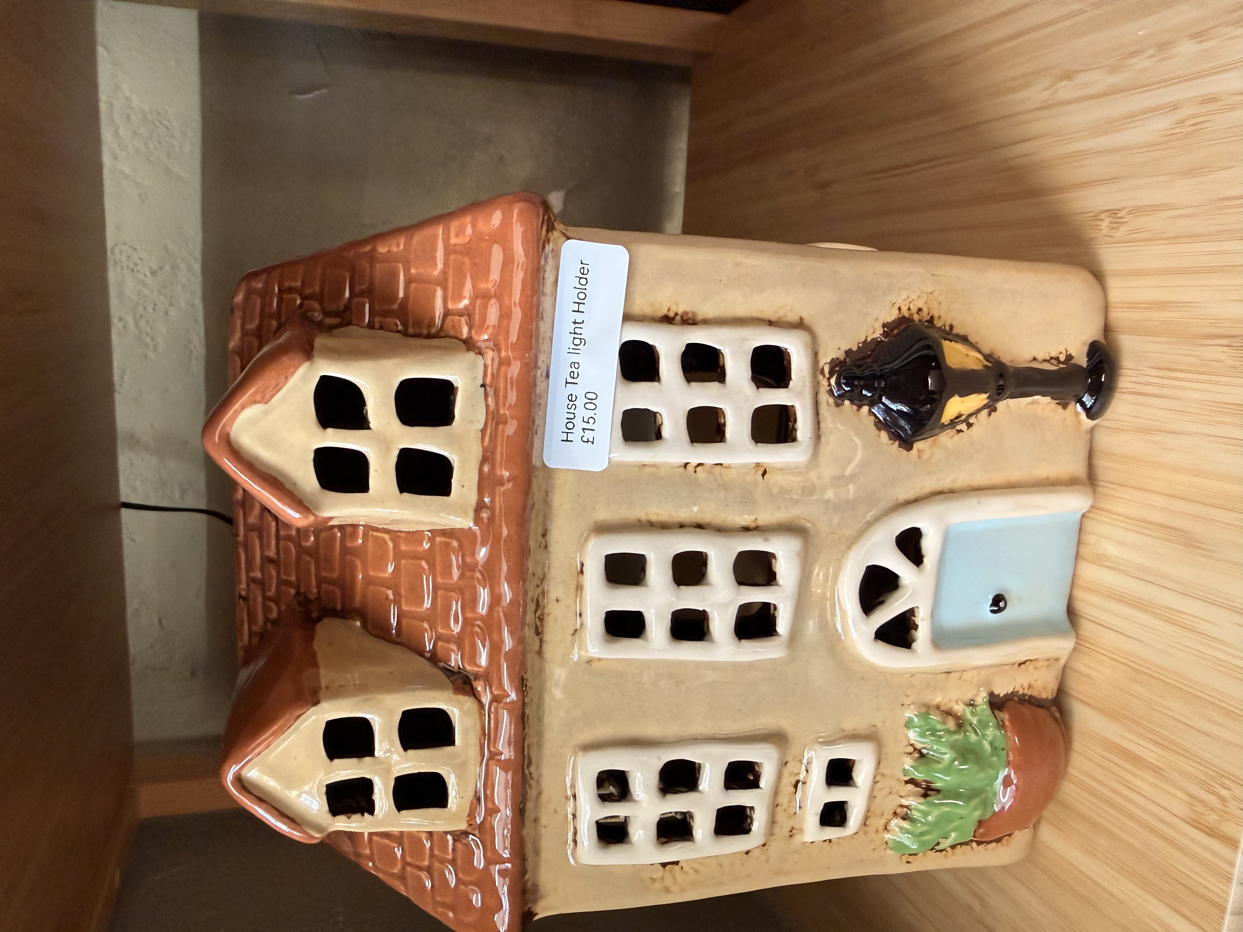 Ceramic House Tealight Holder