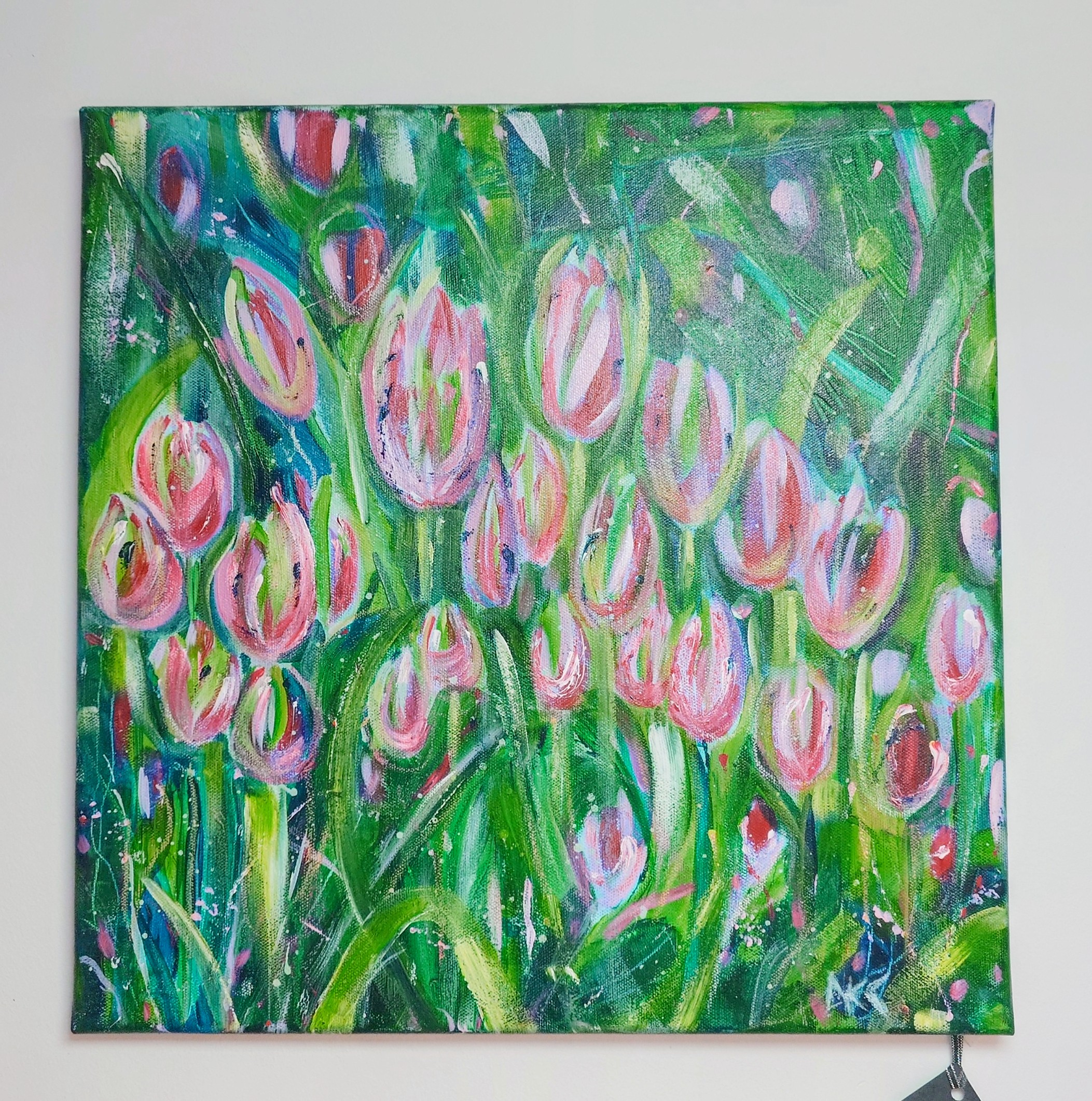 Tulip Field Painting by Dee Coward 