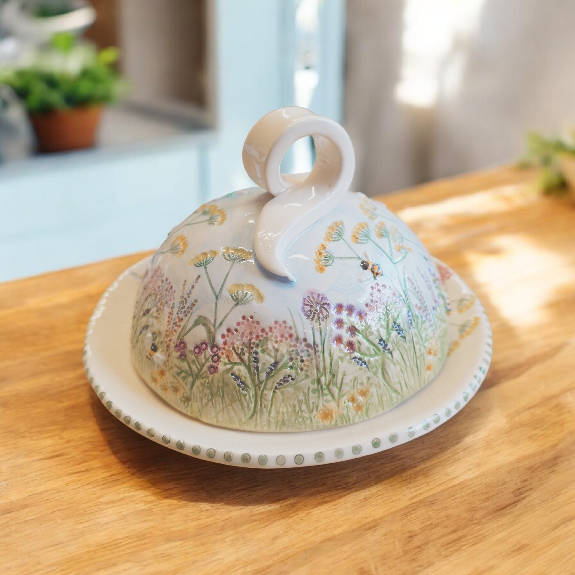 Handmade Small Ceramic Cheese/Butter Dome