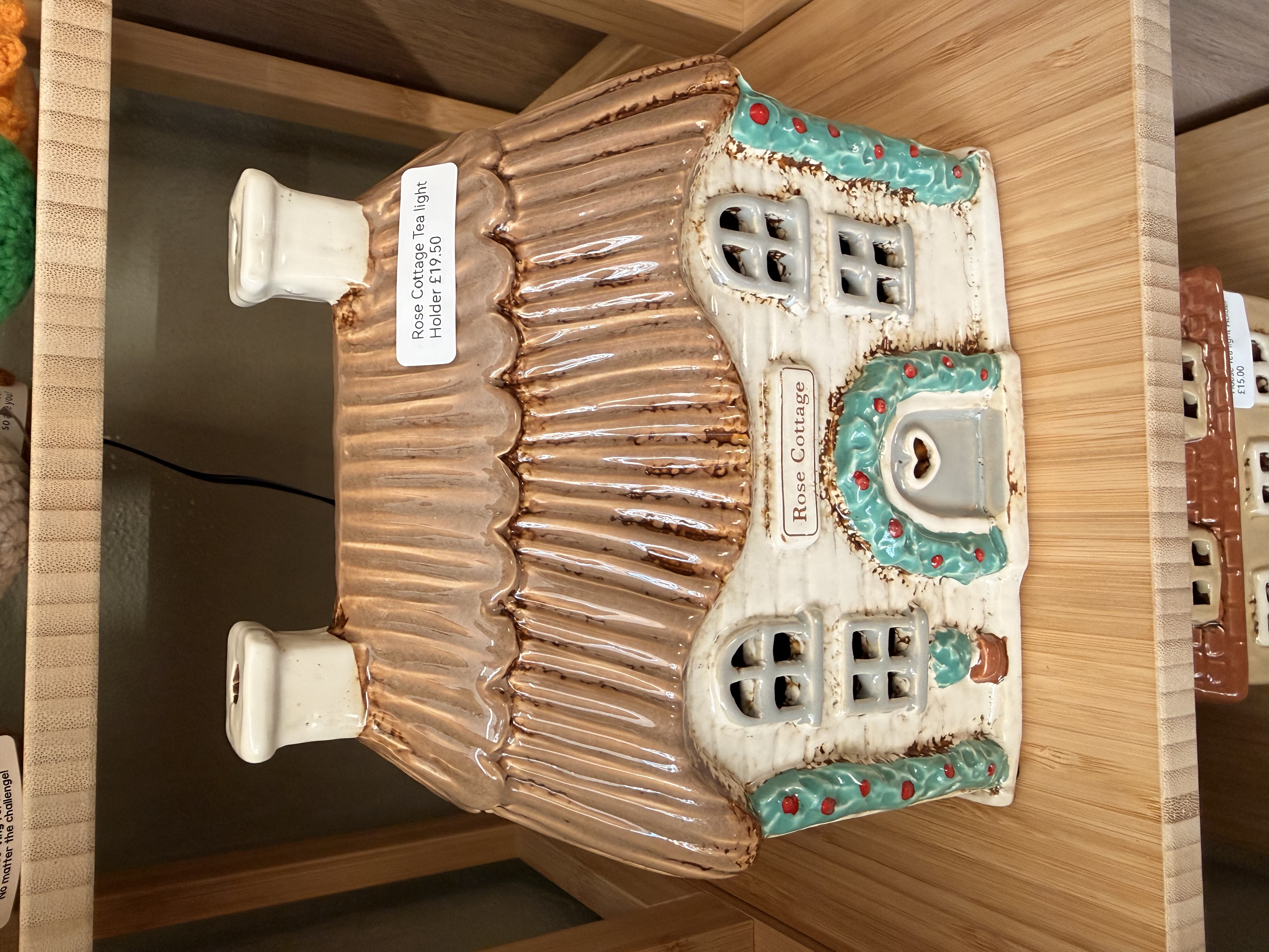 Ceramic Cottage Tea Light Holder