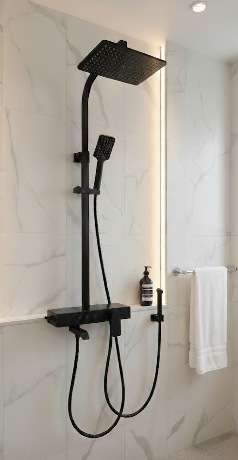 طقم شاور كود 6010 اسود