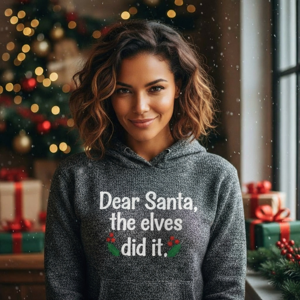 Dear Santa, the elves did it Hoodie