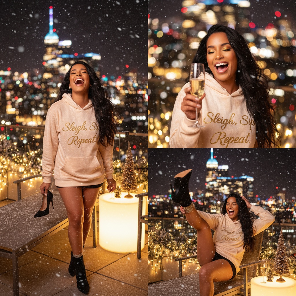 Sleigh, Sip, Repeat Hoodie