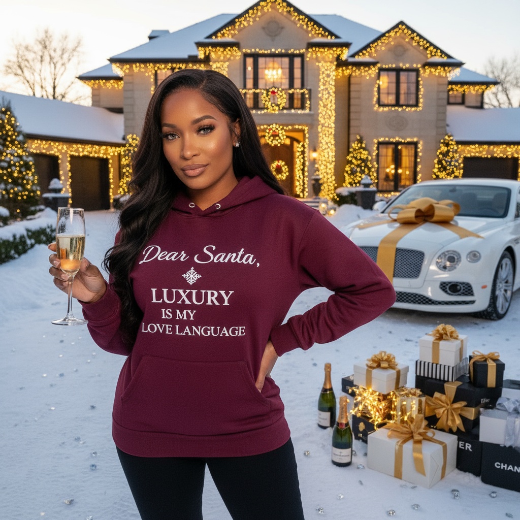 Dear Santa Luxury Hoodie
