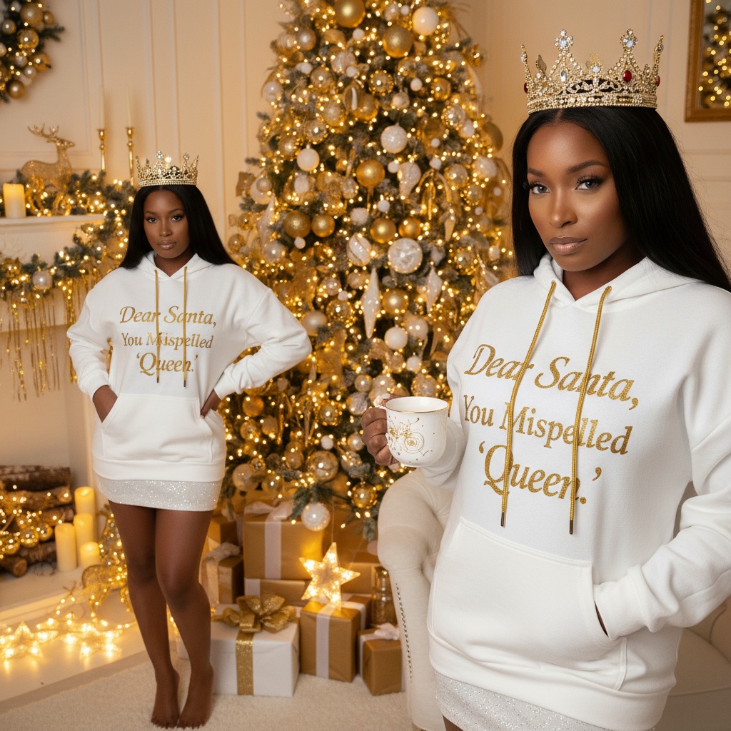 Dear Santa, You Misspelled Queen Hoodie