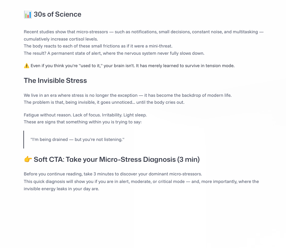 The Invisible Stress