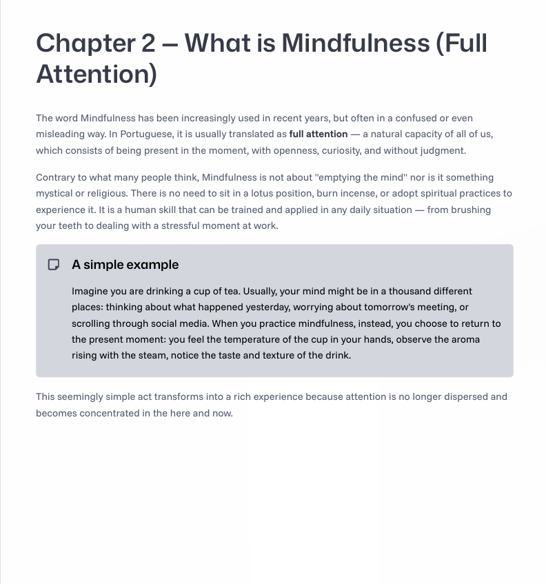 Mindfulness in Practice