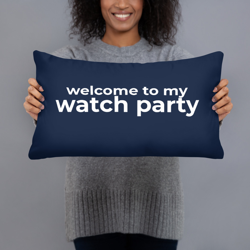 Watch Party Throw Pillow