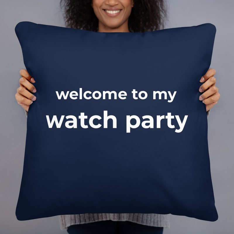 Watch Party Throw Pillow