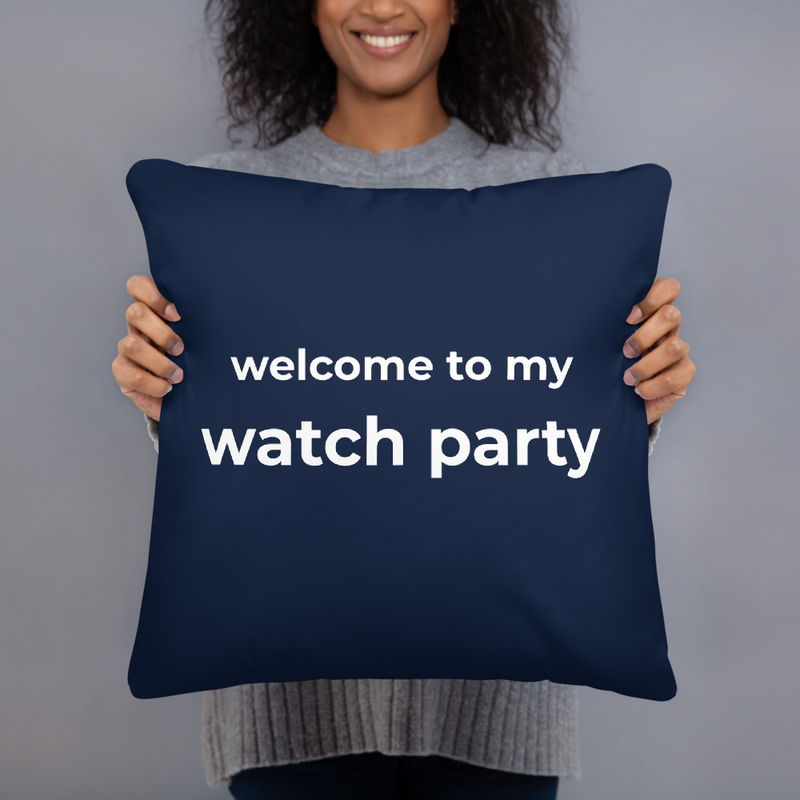 Watch Party Throw Pillow