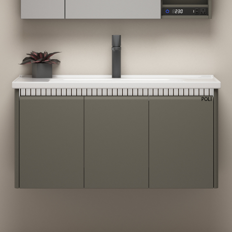 Modern Modern Stainless Steel Bathroom Cabinet with LED Light Mirror