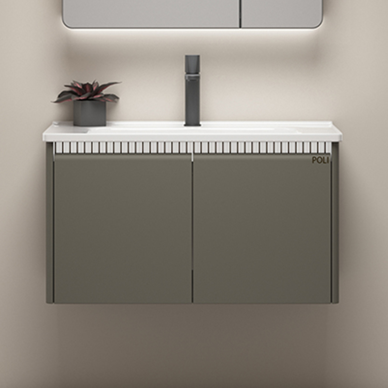 Modern Modern Stainless Steel Bathroom Cabinet with LED Light Mirror