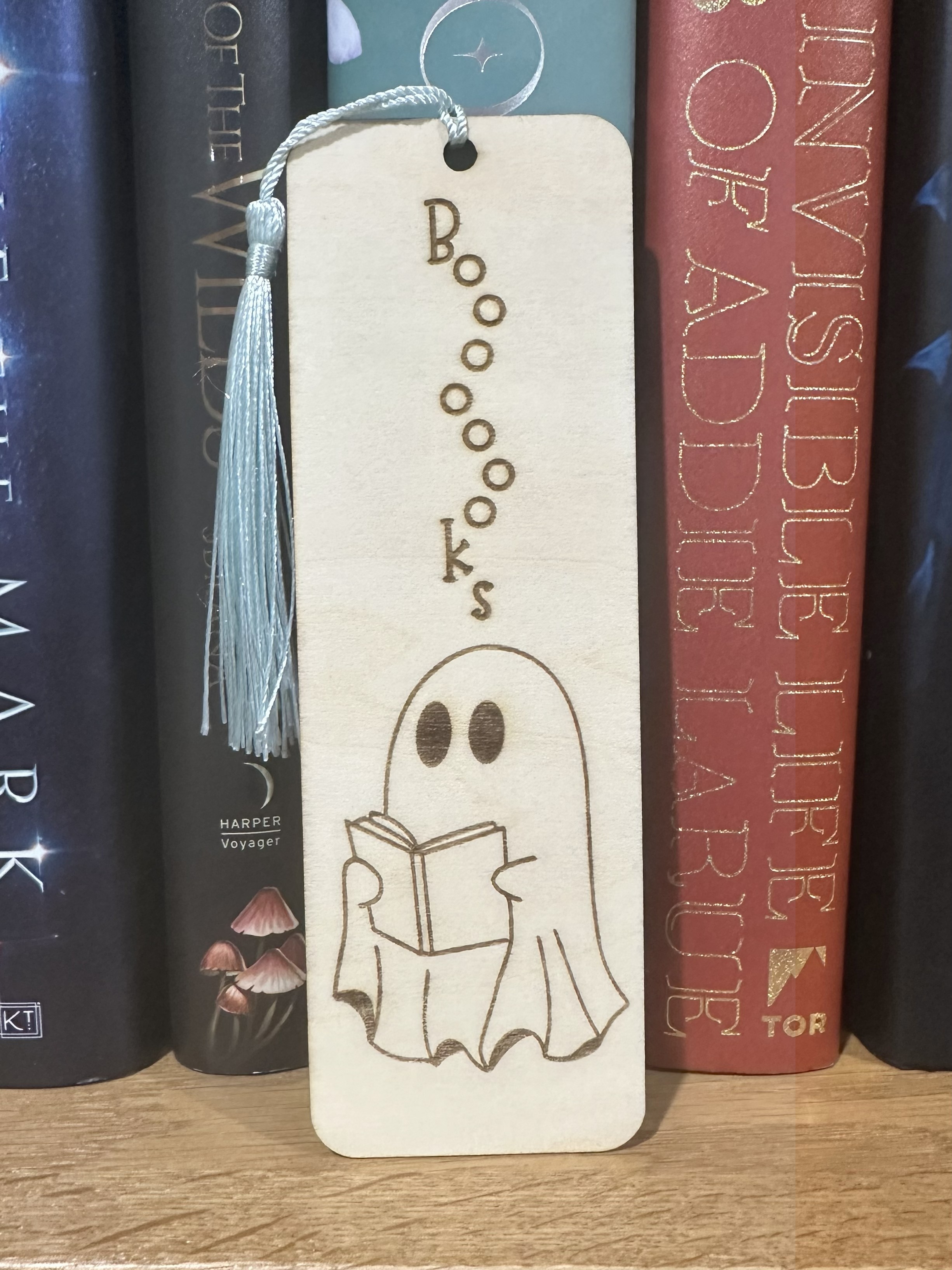 Boooooks Wooden Bookmark