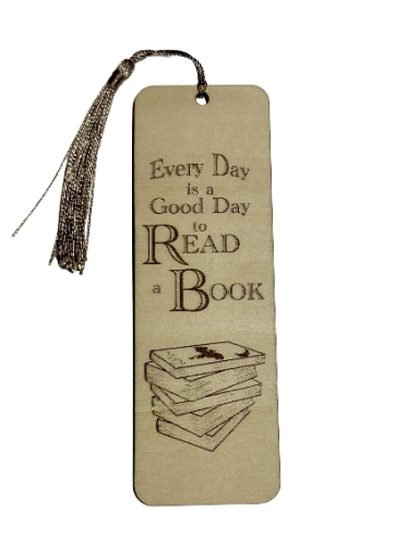 Read Every Day Wooden Bookmark (fantasy)