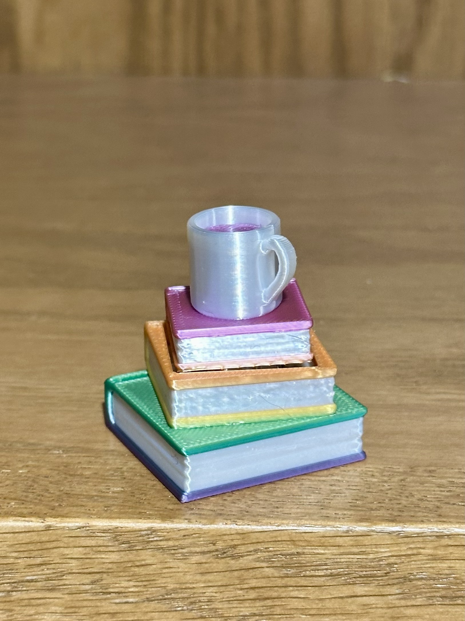 Rainbow Book Stack Fidget Clicker