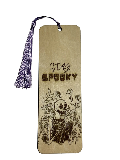 Stay Spooky Wooden Bookmark