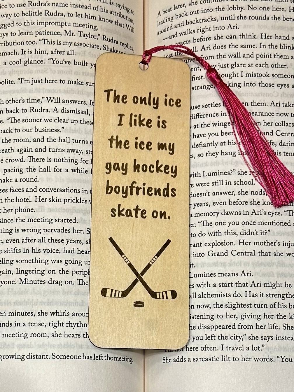 Hockey Anti-ICE Bookmark