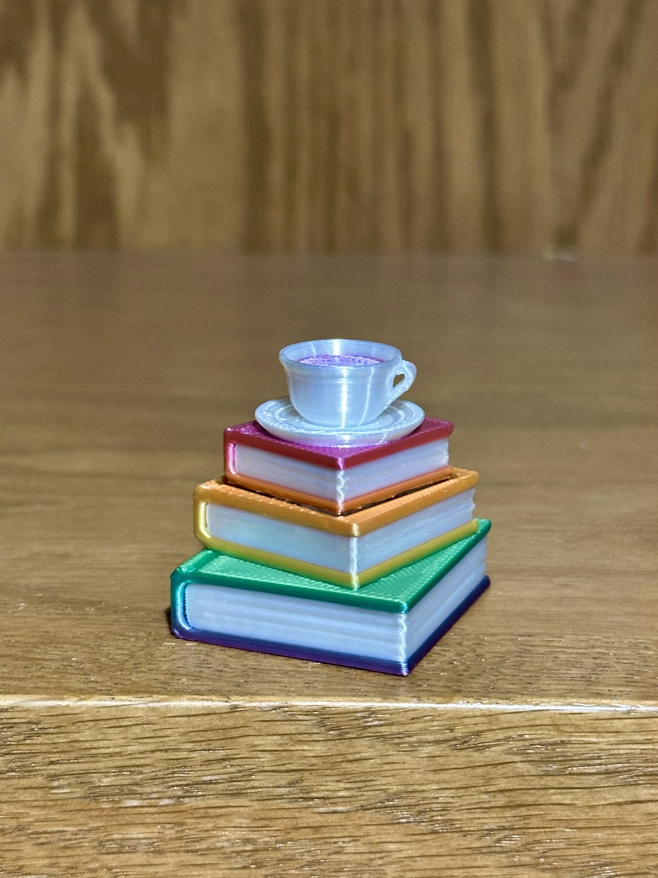 Rainbow Book Stack Fidget Clicker