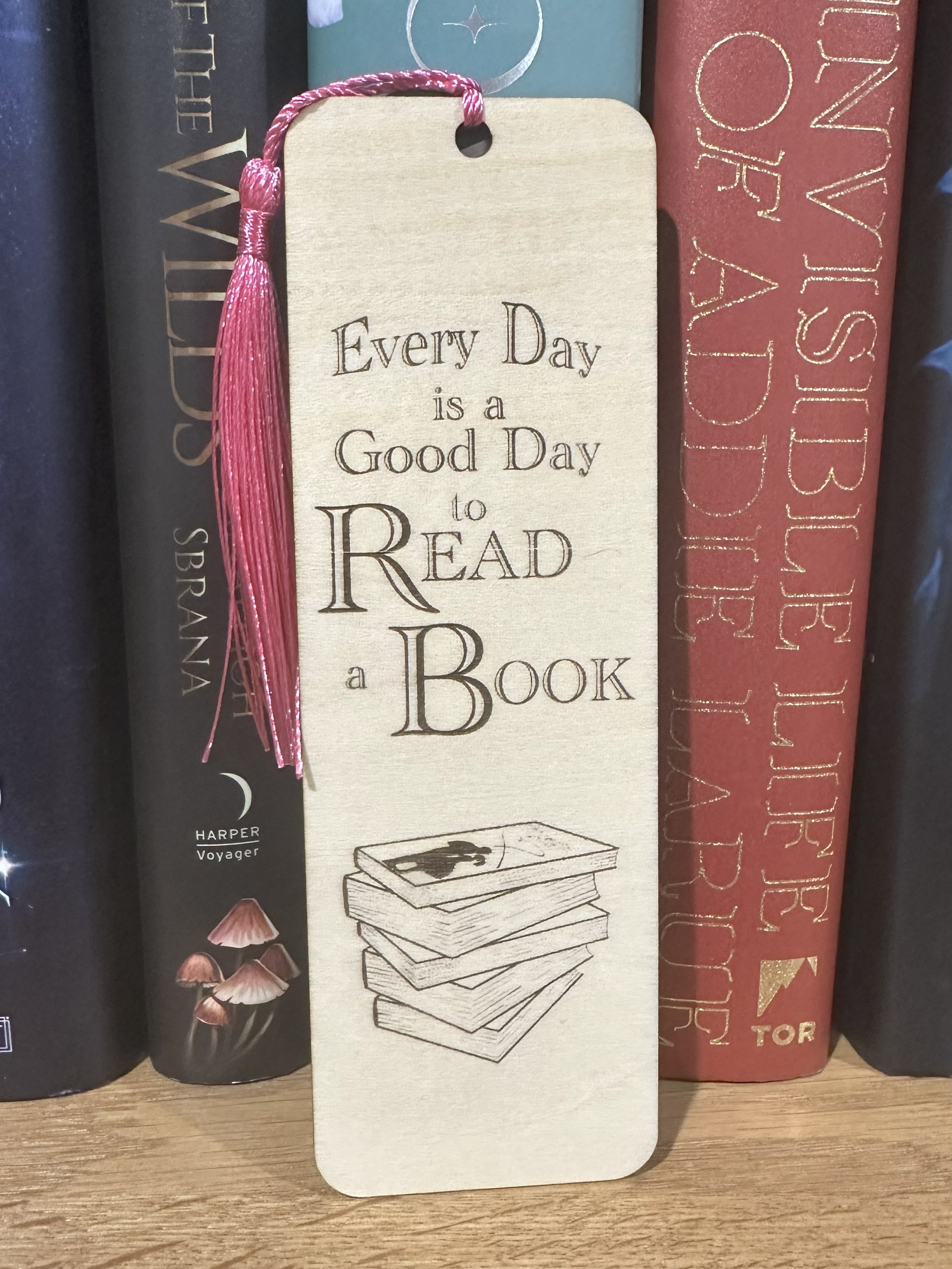 Read Everyday Wooden Bookmark (romance)