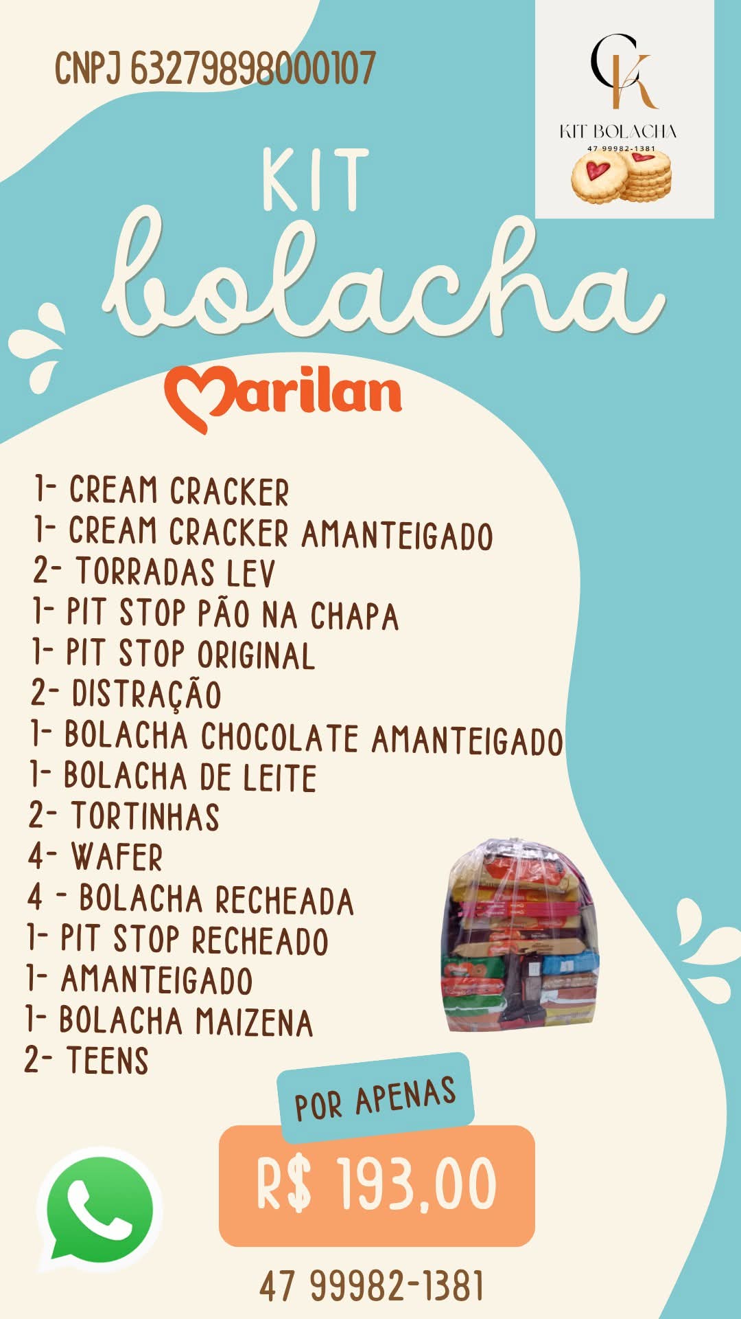 Kit Bolacha da Marilan