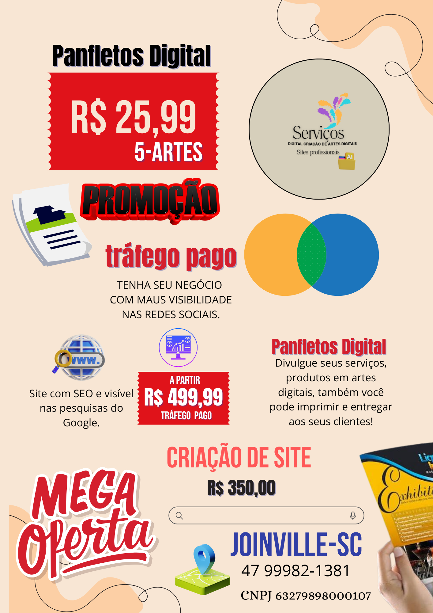 Criação Artes digital (Panfletos)