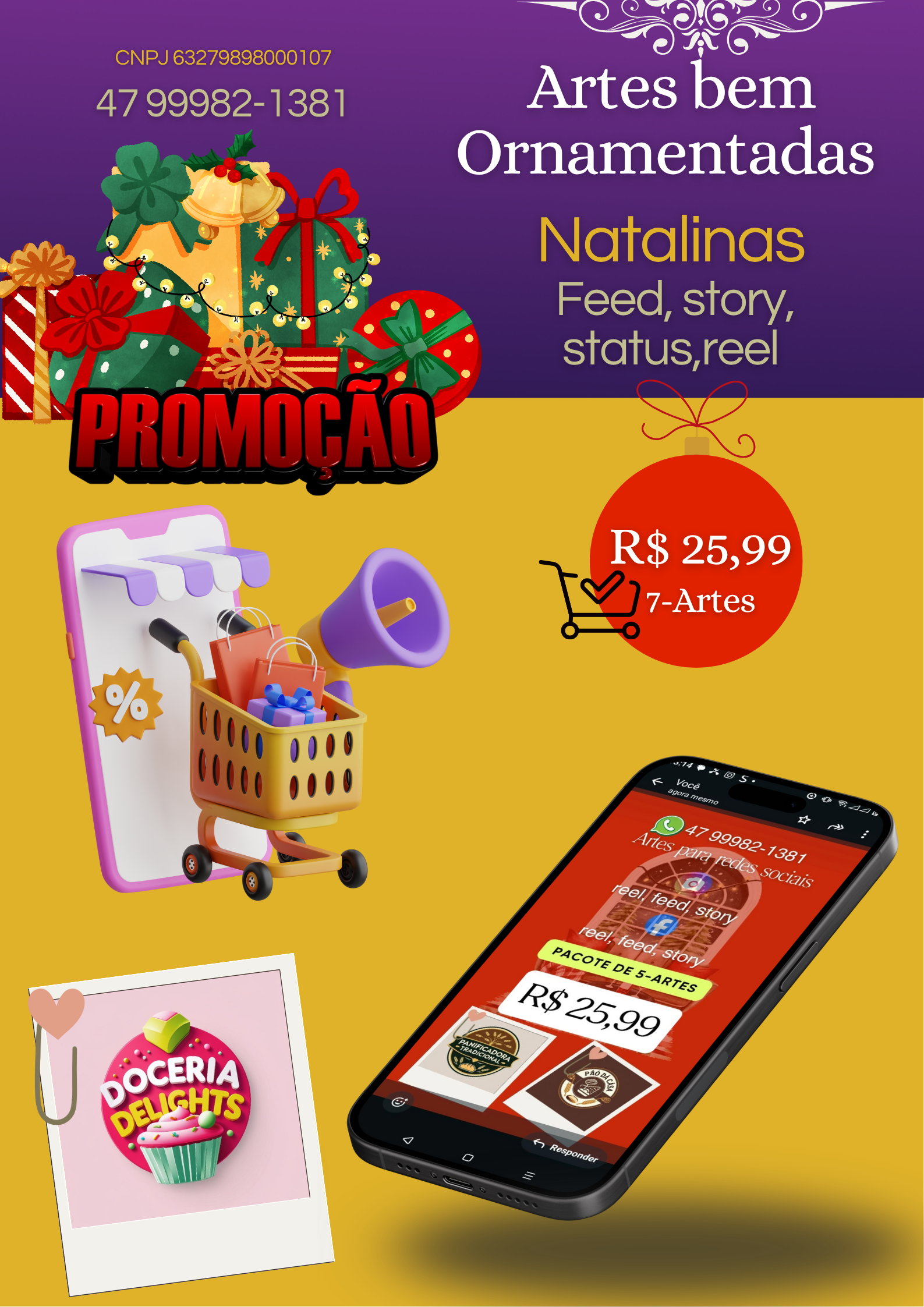 Artes para redes sociais