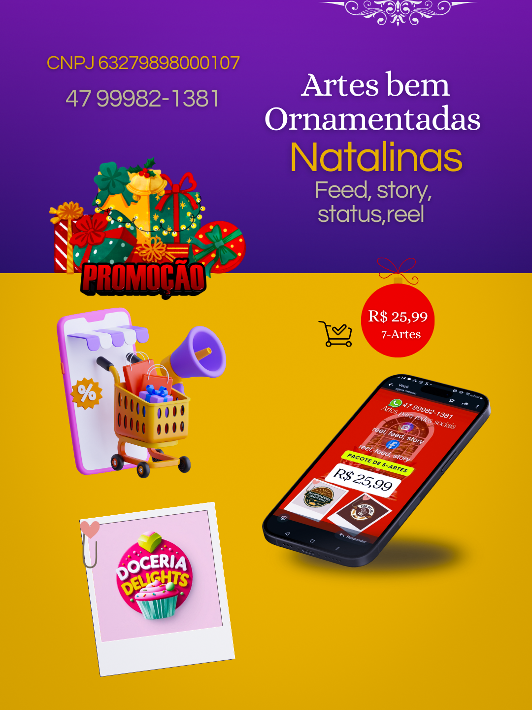 Artes com tema natalino 