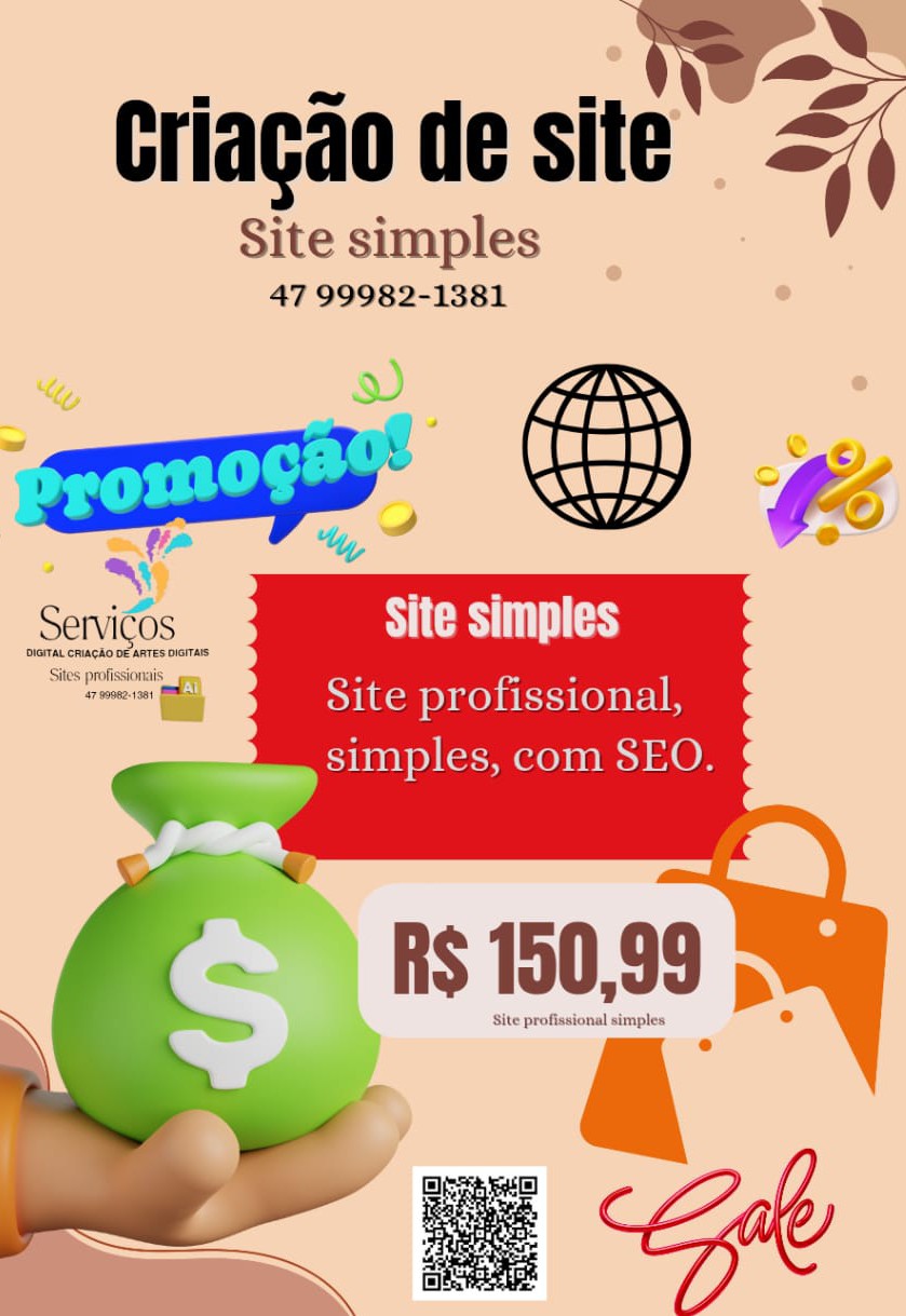 Criação de site profissional simples