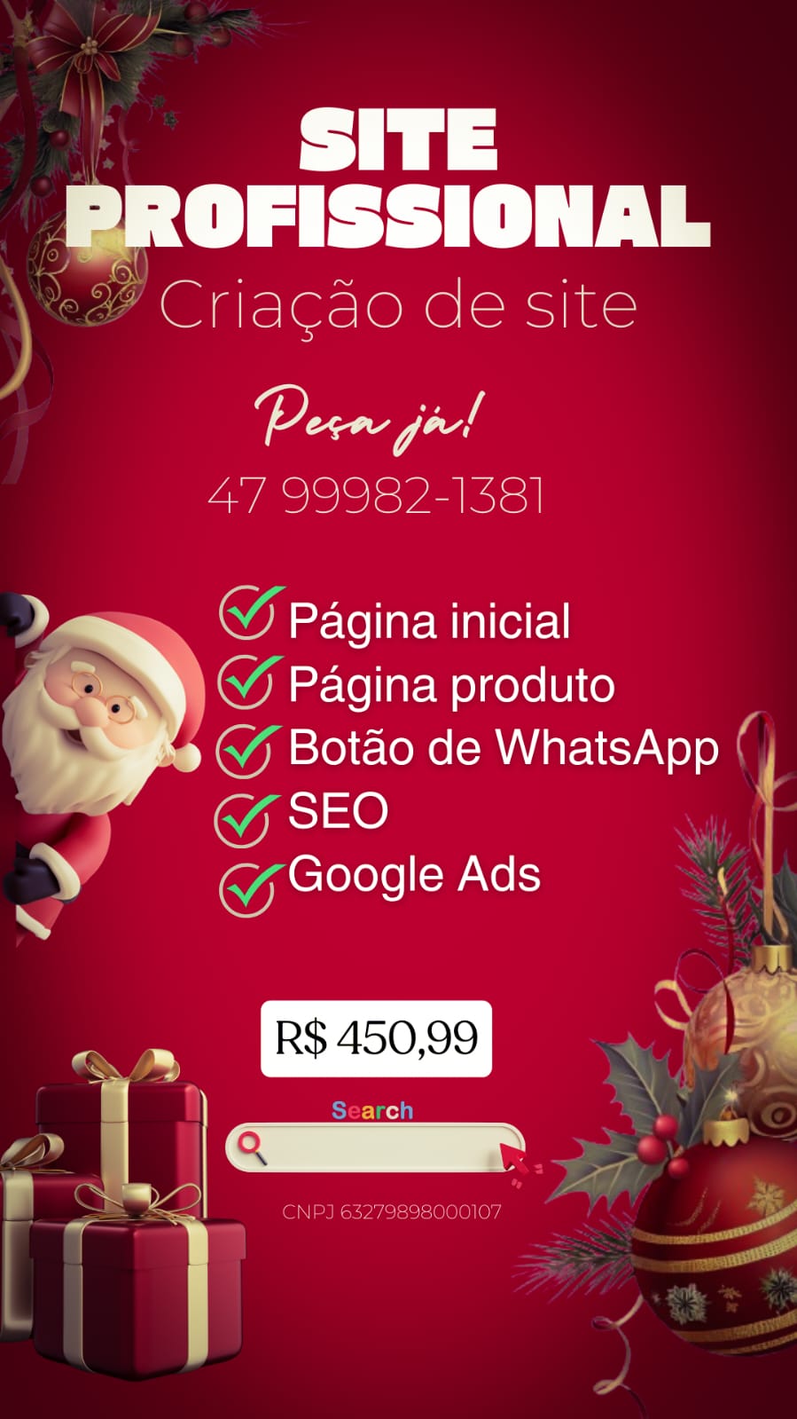 Criação de site e anúncio no Google ADS 