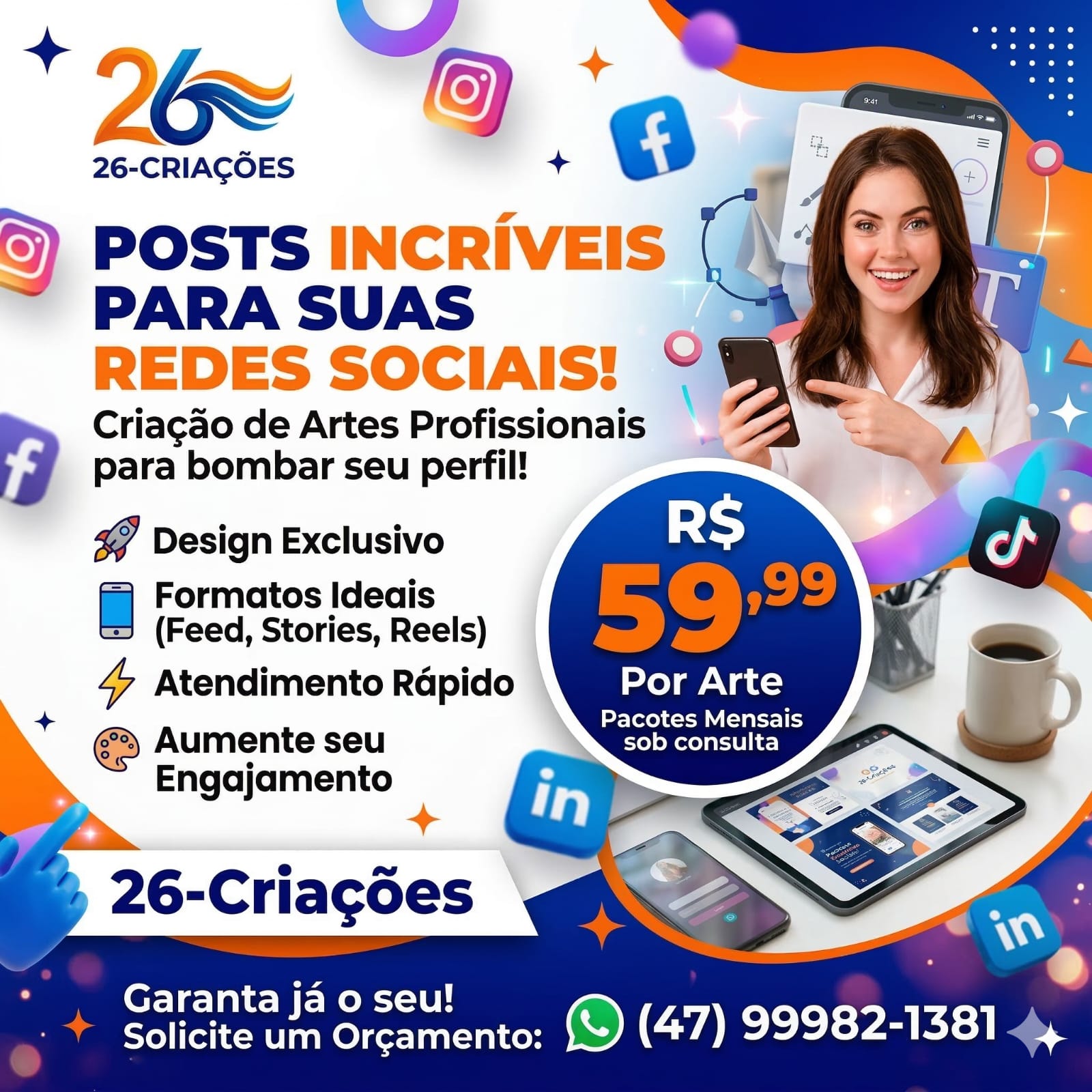 Artes para redes sociais 