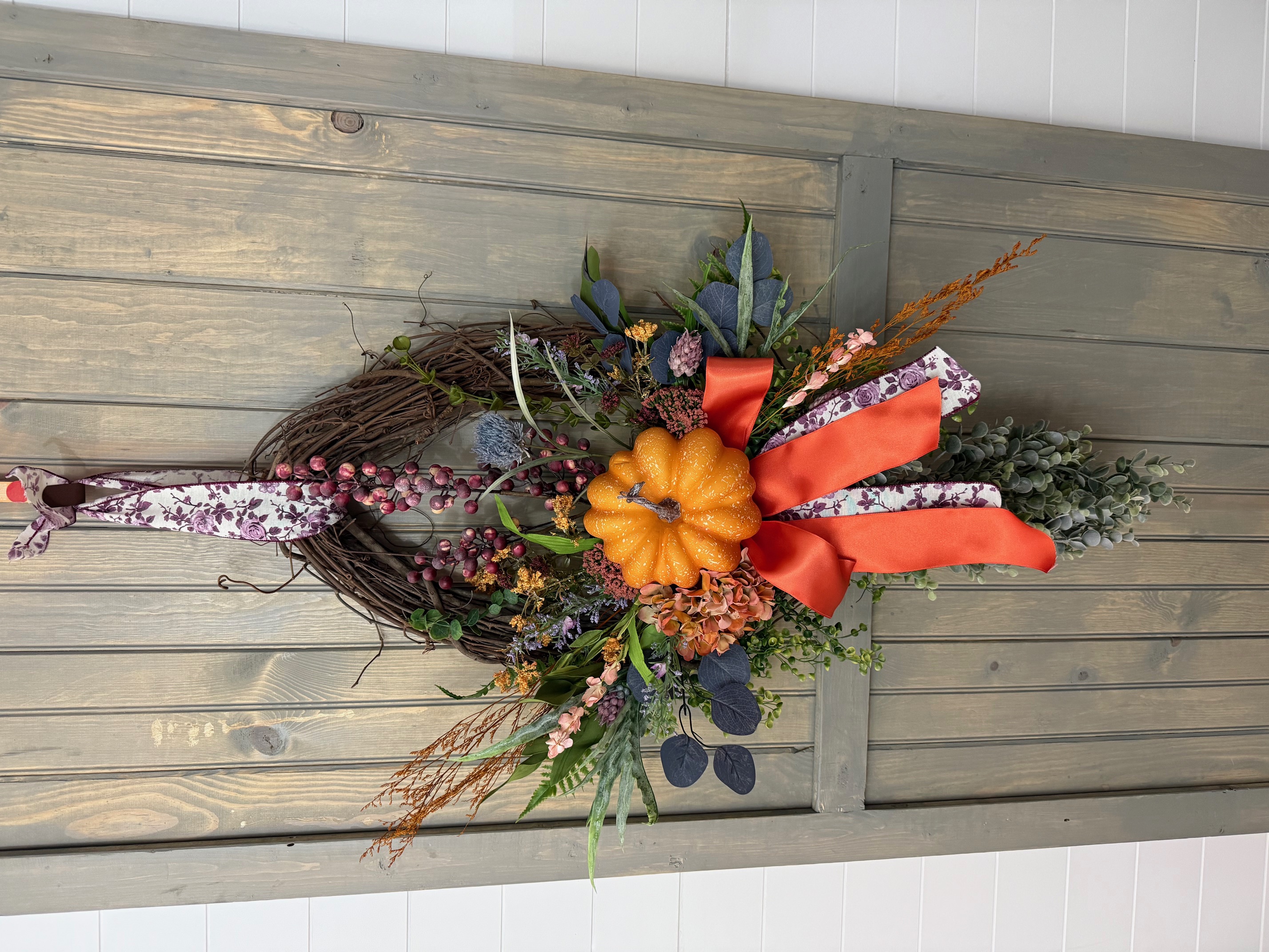 Handmade Autumn Pumpkin Wreath
