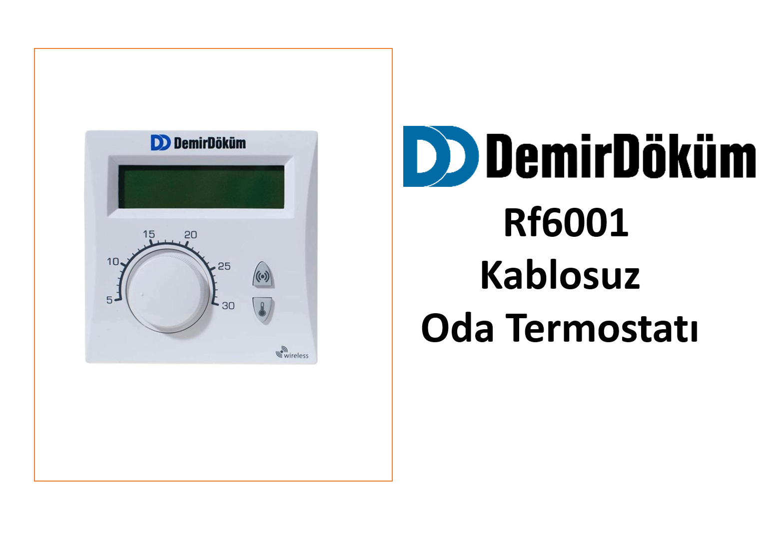 Demirdöküm Rf6001 Kablosuz Oda Termostatı