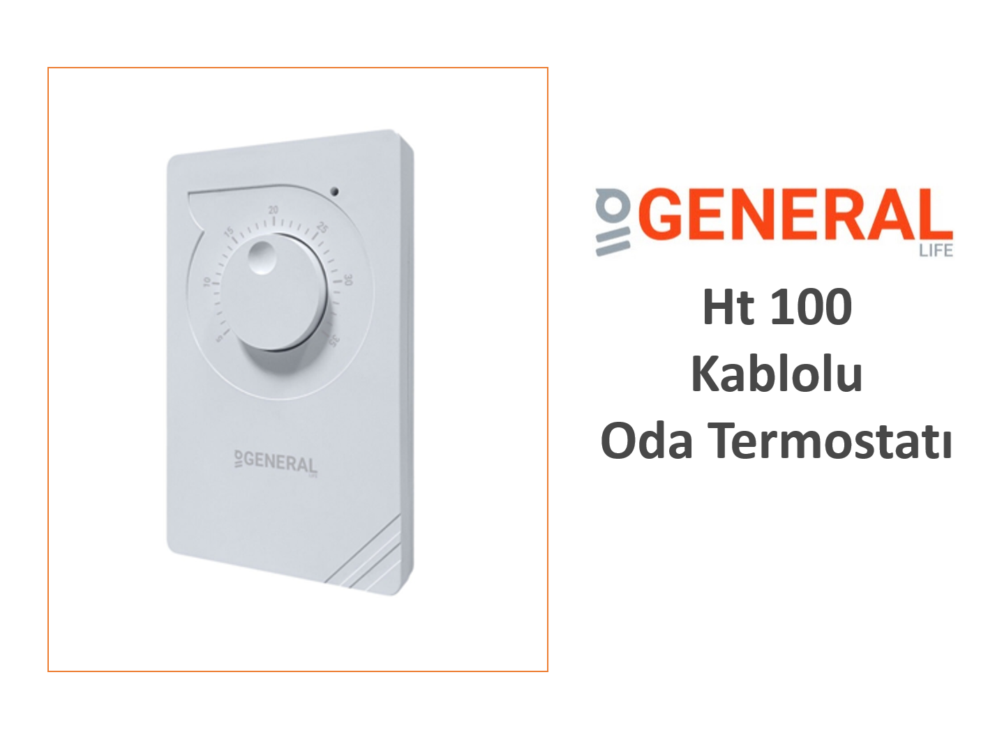 General Ht100 Kablolu Oda Termostatı