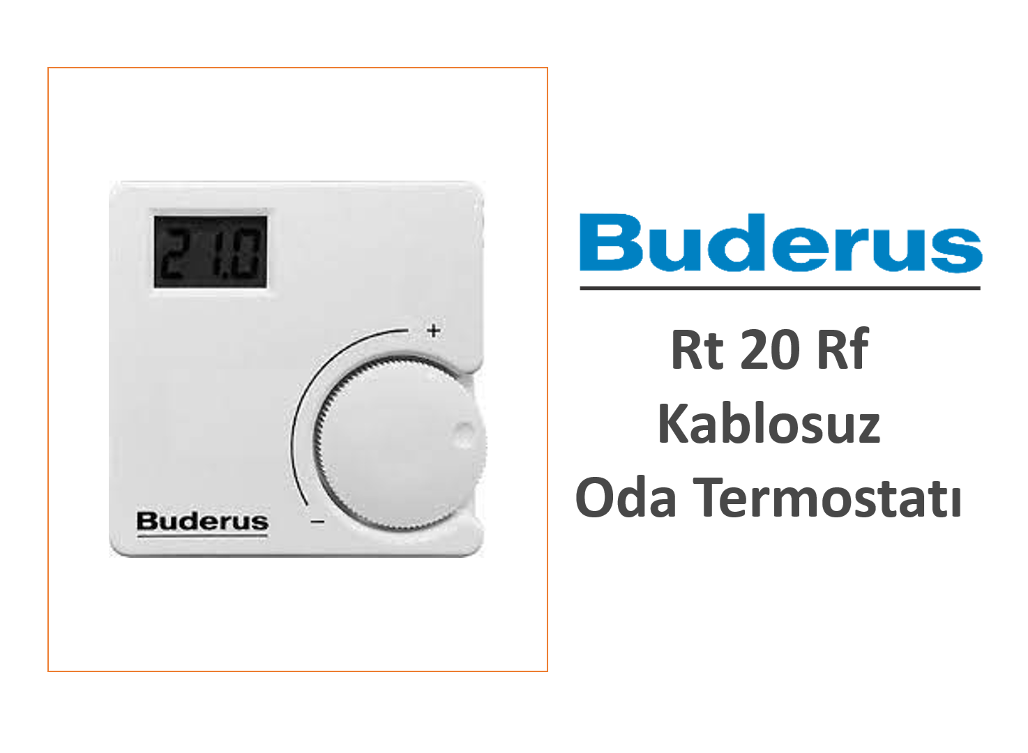 Buderus Rt 20 Rf Kablosuz Oda Termostatı