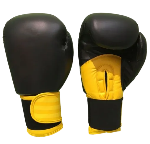 Black & Yellow Boxing Gloves