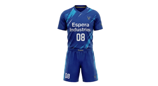 Blue Sports Jersey Set