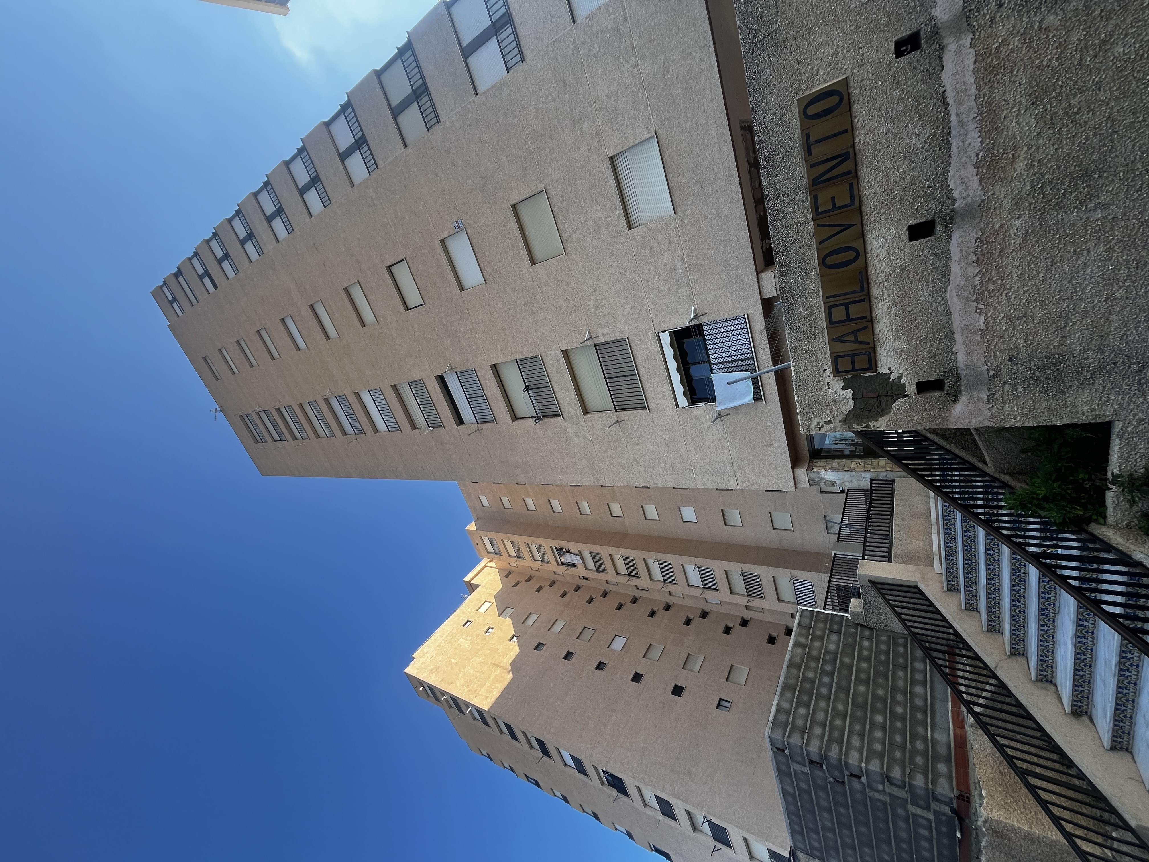 Residential swimming pool first line of a beach