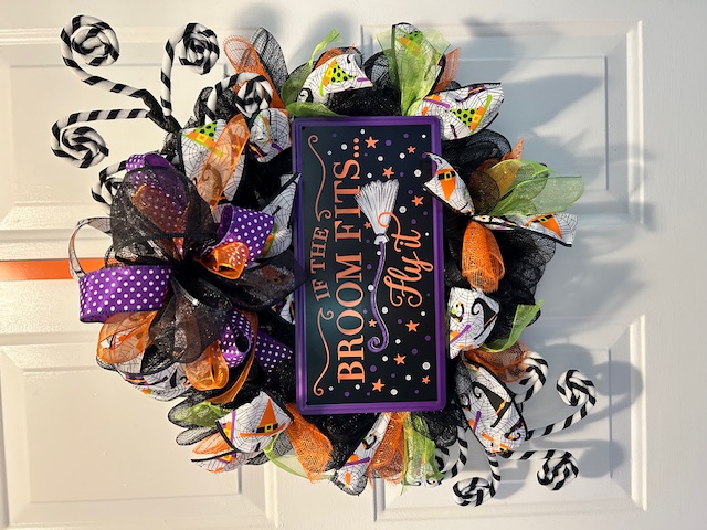 Halloween Witch Wreath
